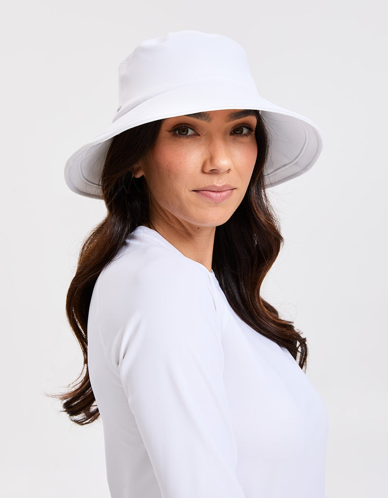 Wide Brim Swim Sun Hat UPF50+ For Women Sun Protection Swim Hat