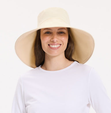 Ultra Wide Brim Sun Hat with 5" front, and 6" back brim