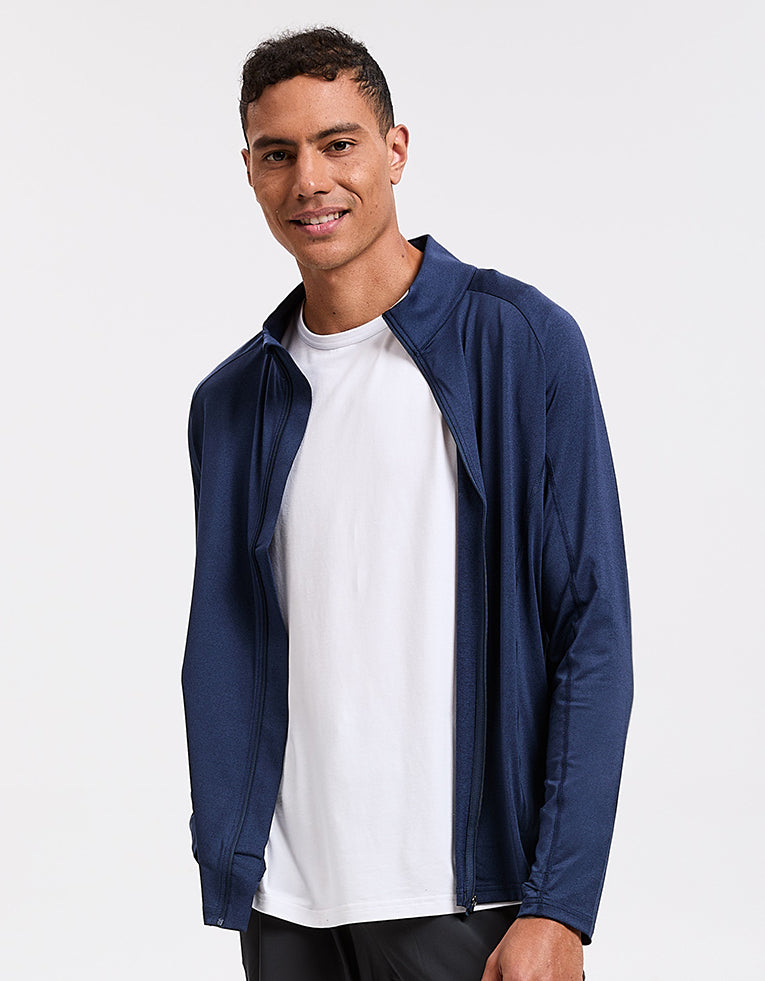 UPF 50+ Sun Protective Essential Full Zip Jacket For Men Solbari