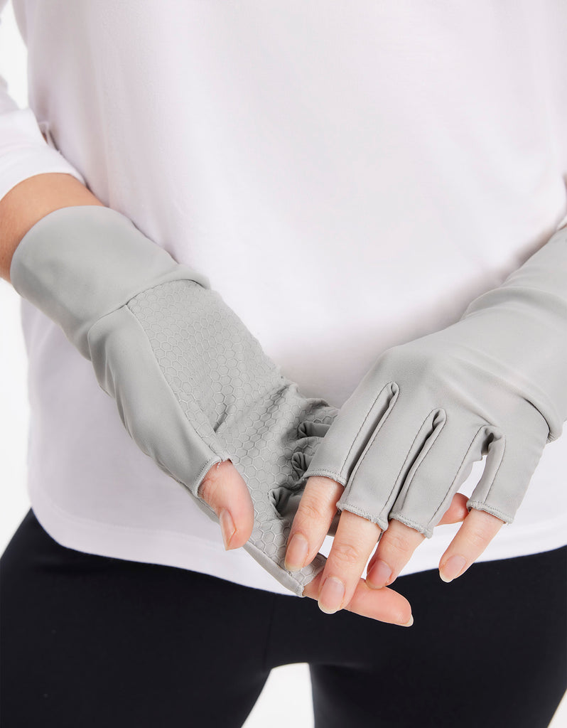 Fingerless Driving Gloves UPF50+  Women's Sun Protective Gloves
