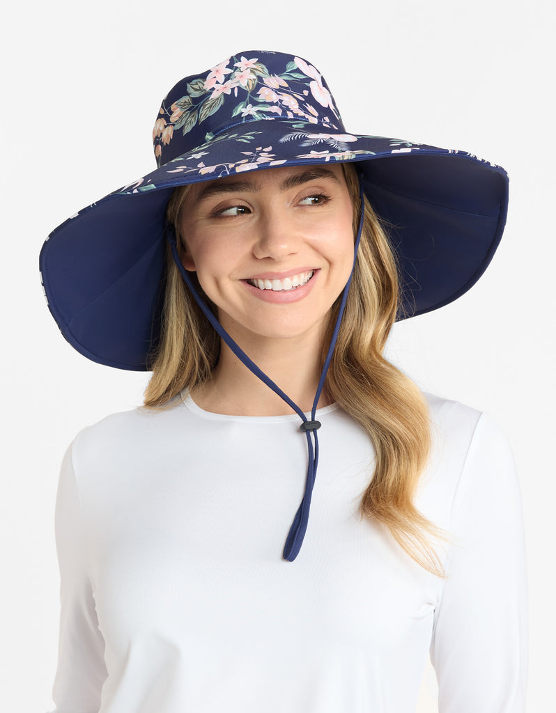 Linen Sun Hat, Womens Solbari Women's Wide Brim Sun Hat UPF 50+