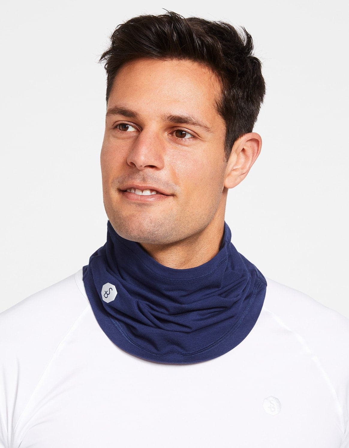 Curved Face & Neck Gaiter UPF50+  Face & Neck Protection Clothing For Men  – Solbari Australia
