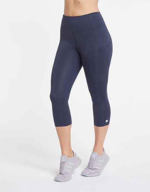 On The Move Essential Capri Leggings With Pockets UPF50+ Luxe Performance Collection
