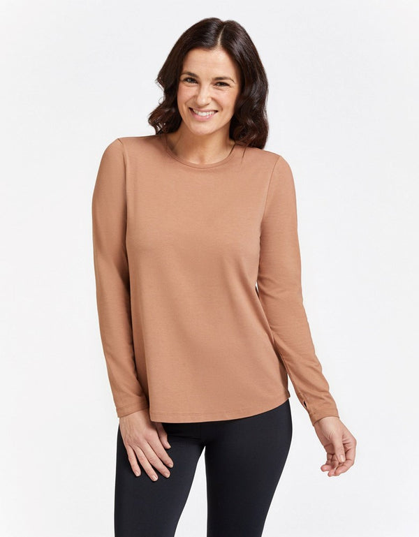 Loose Fit Long Sleeve Swing Top UPF 50+