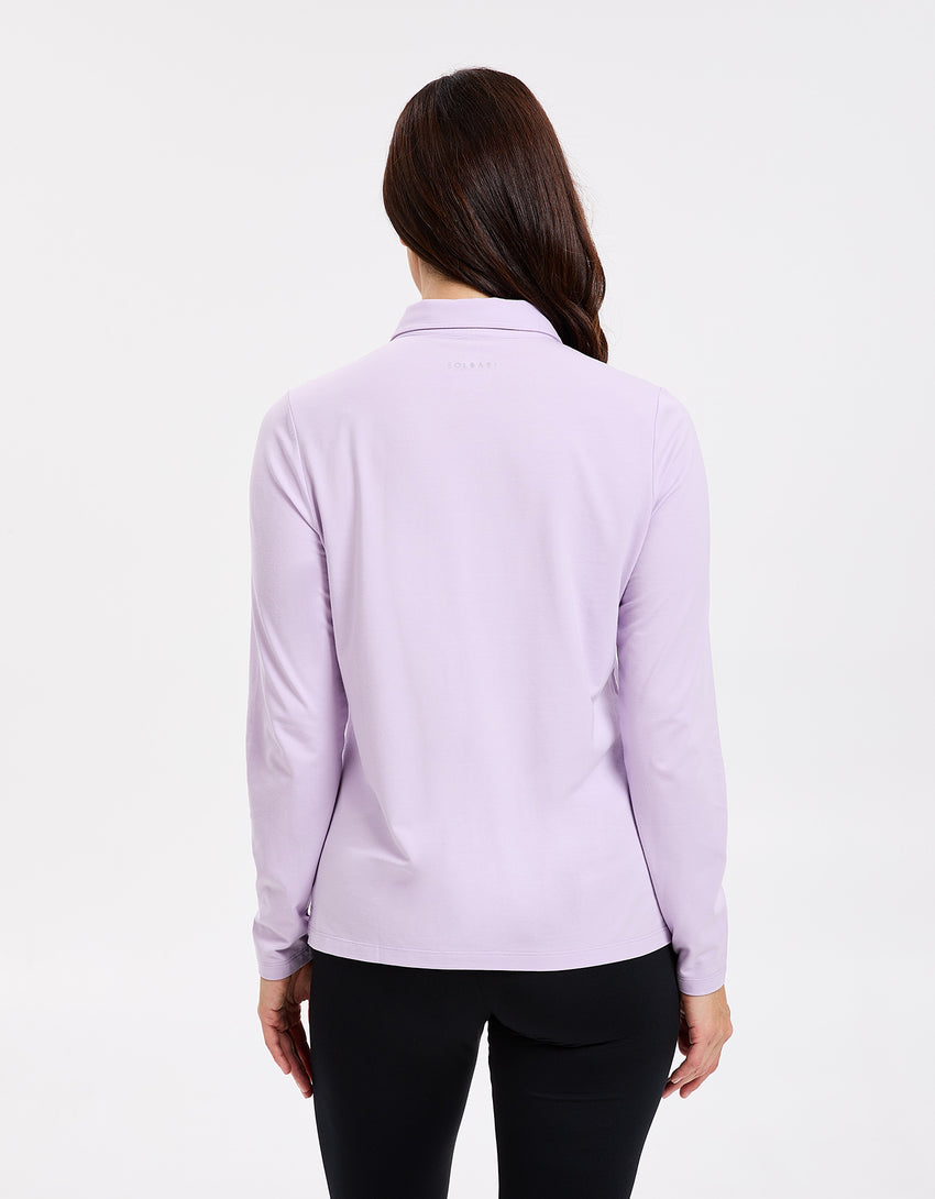 Long Sleeve Women's UPF50+ Polo Shirt | UV Sun Protective Polo