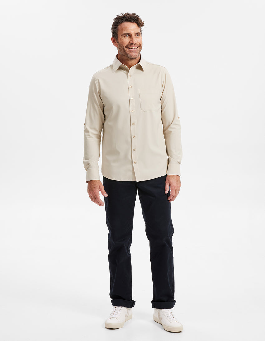 Travel Shirt Men UPF50+ Dry Lite | Men's Sun Protective Shirt | Solbari Australia