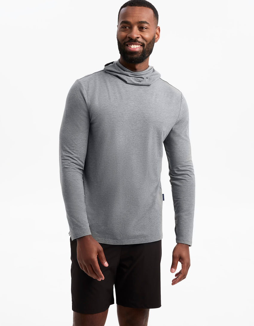 Ultimate Long Sleeve High Neck T-shirt UPF50+ | Mens Long Sleeve T-shirt | Solbari Australia