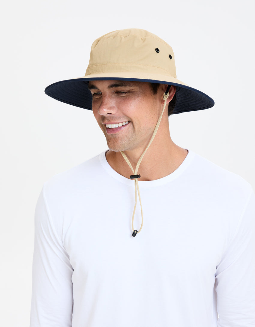Men's UPF 50+ Sun Protective Broad Brim Sun Hat | UV Protection Hat