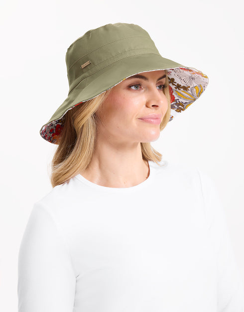 Reversible Wide Brim Printed Hat UPF50+