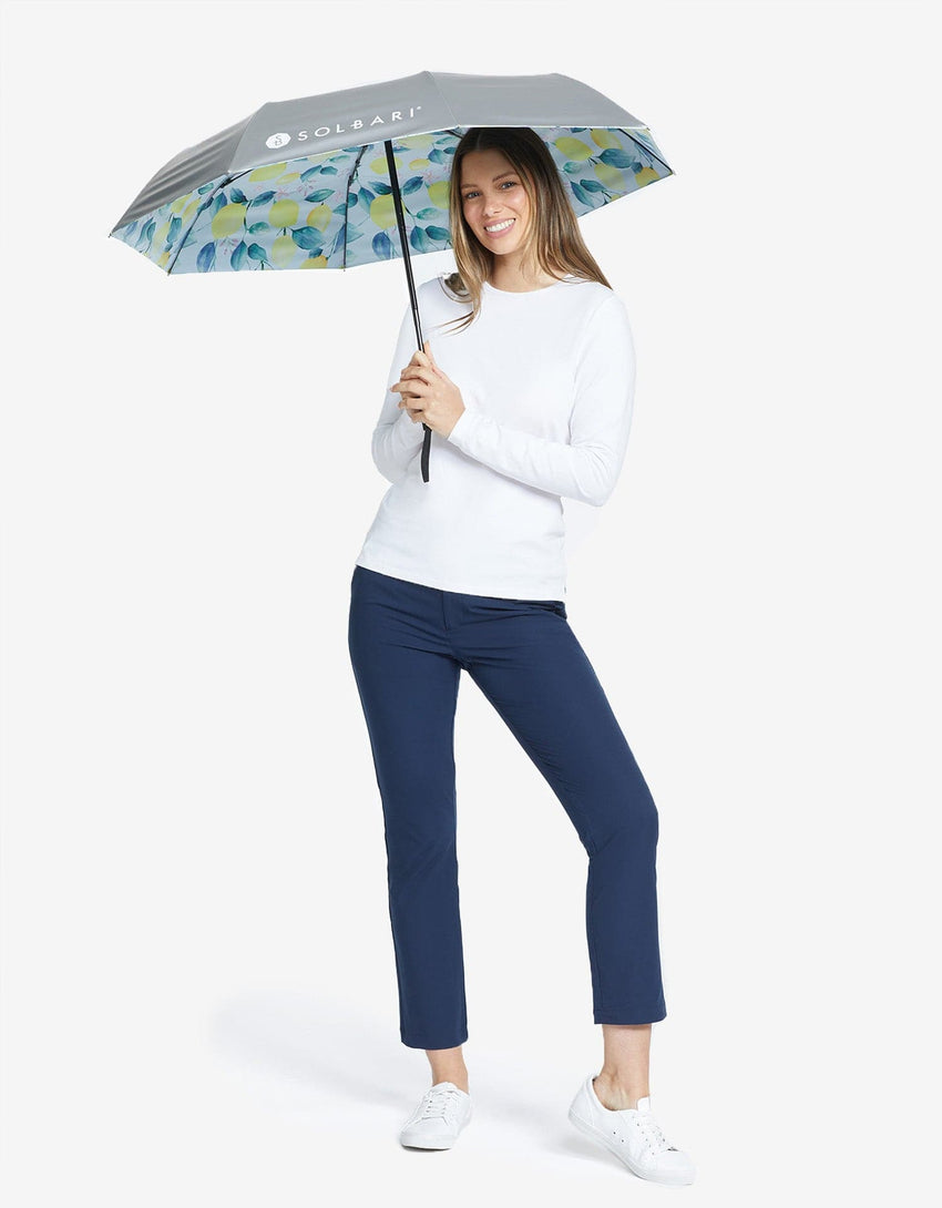 Sun Protective Compact Umbrella UPF50+ | Handheld Womens Sun Umbrella | Solbari Australia