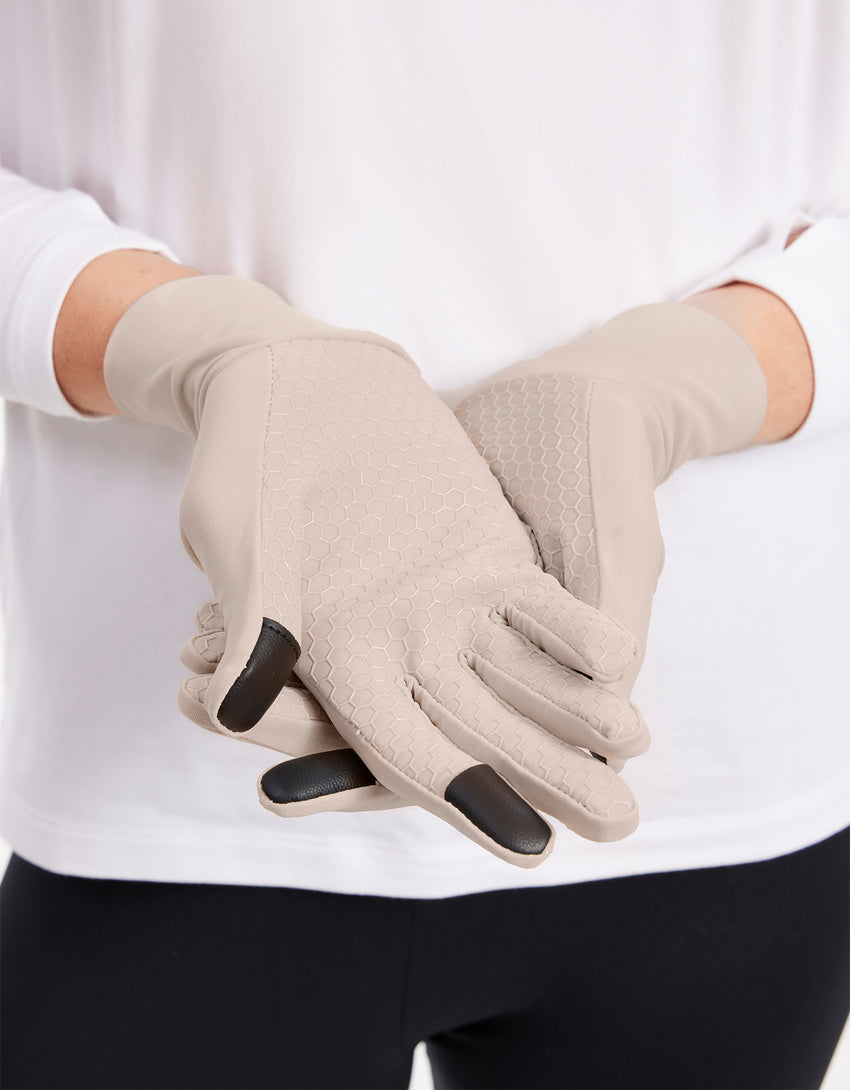 3 Pairs Women's Driving Gloves Sun Protection UV Full Finger Non Slip