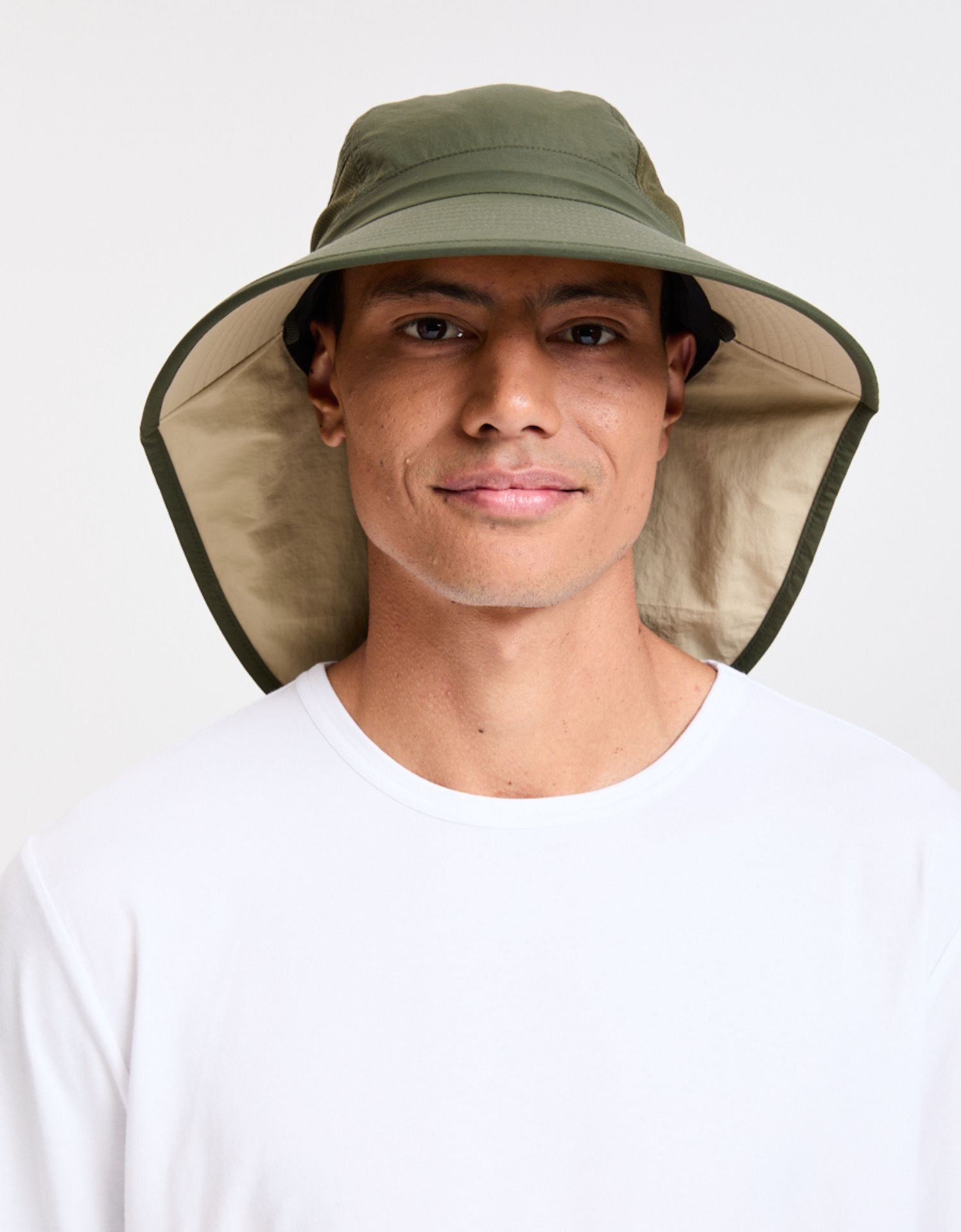 Khaki / Beige Underbrim