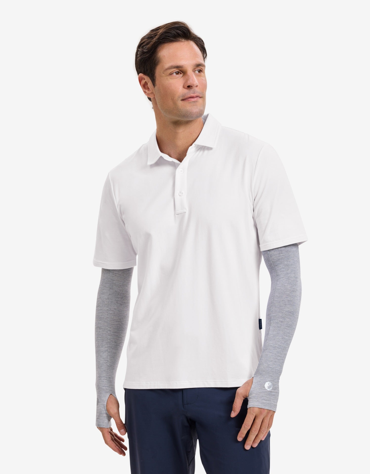 Light Grey Marle,With Thumbholes