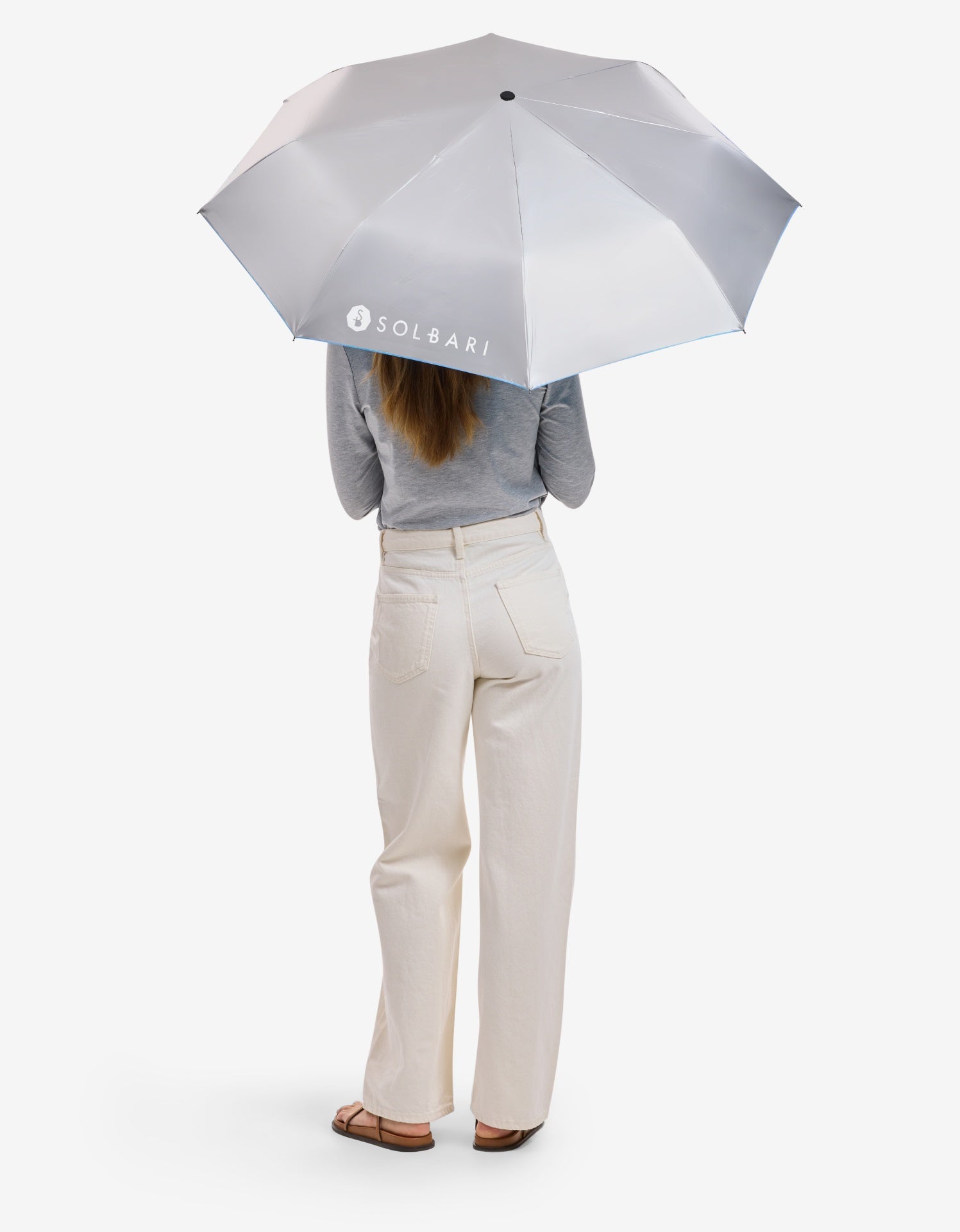 Silver / Sky Blue,117cm Arc