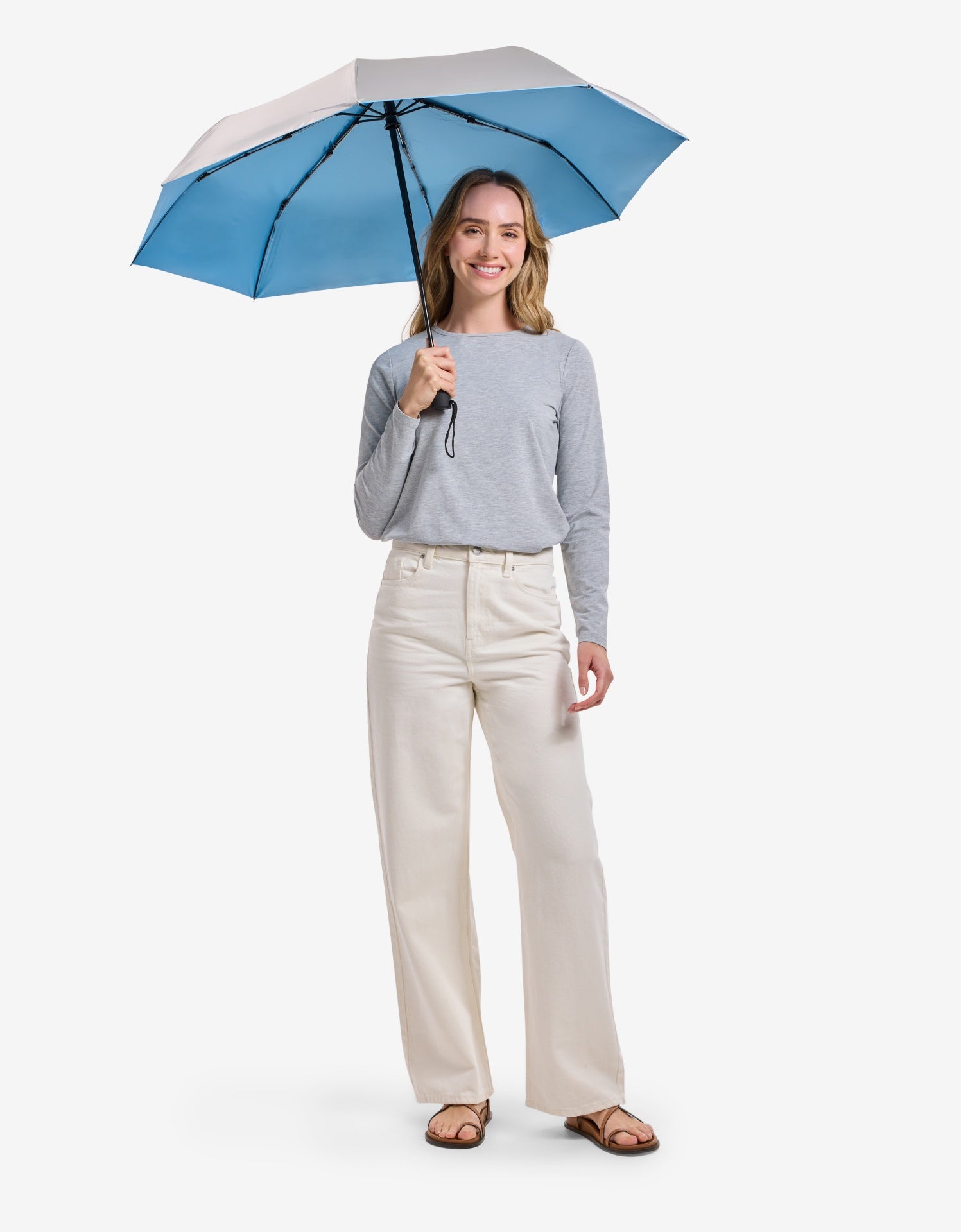 Silver / Sky Blue,117cm Arc