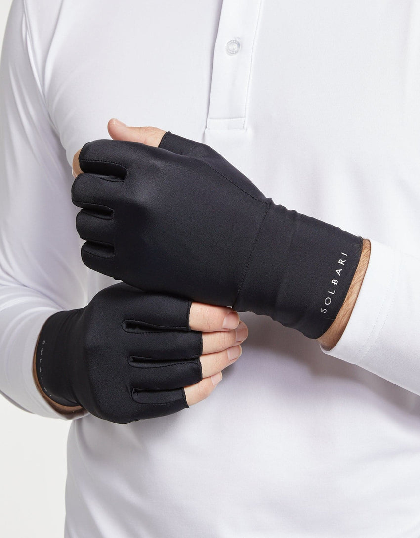 Fingerless Driving Gloves UPF50+ Sun Protection | Mens Sun Protective Gloves