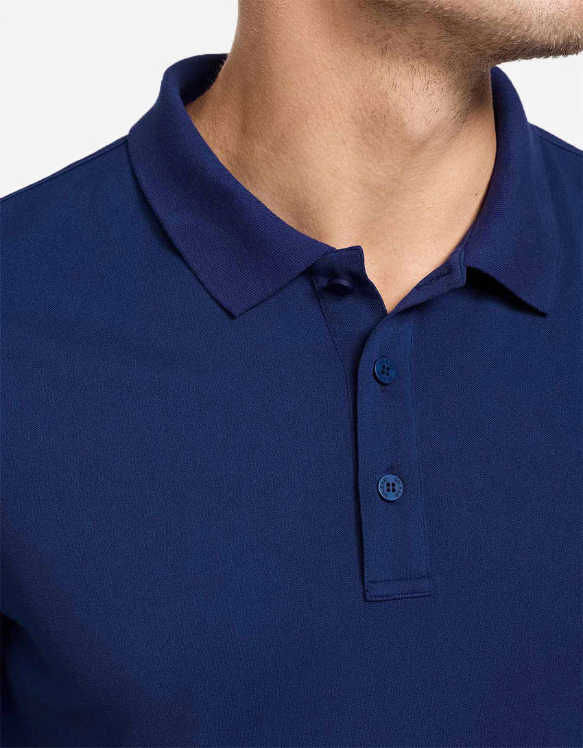 Short Sleeve Piqué Polo UPF50+ Recycled Fabric Collection | Men's UV Protection Polo Shirt