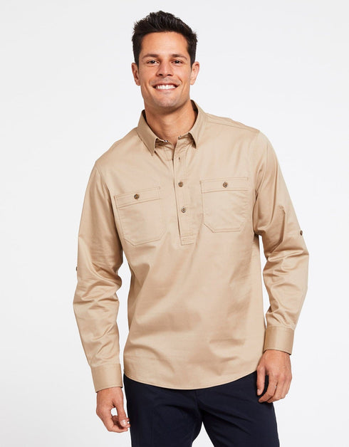 Outback Half Placket Shirt UPF50+ Technicool Collection