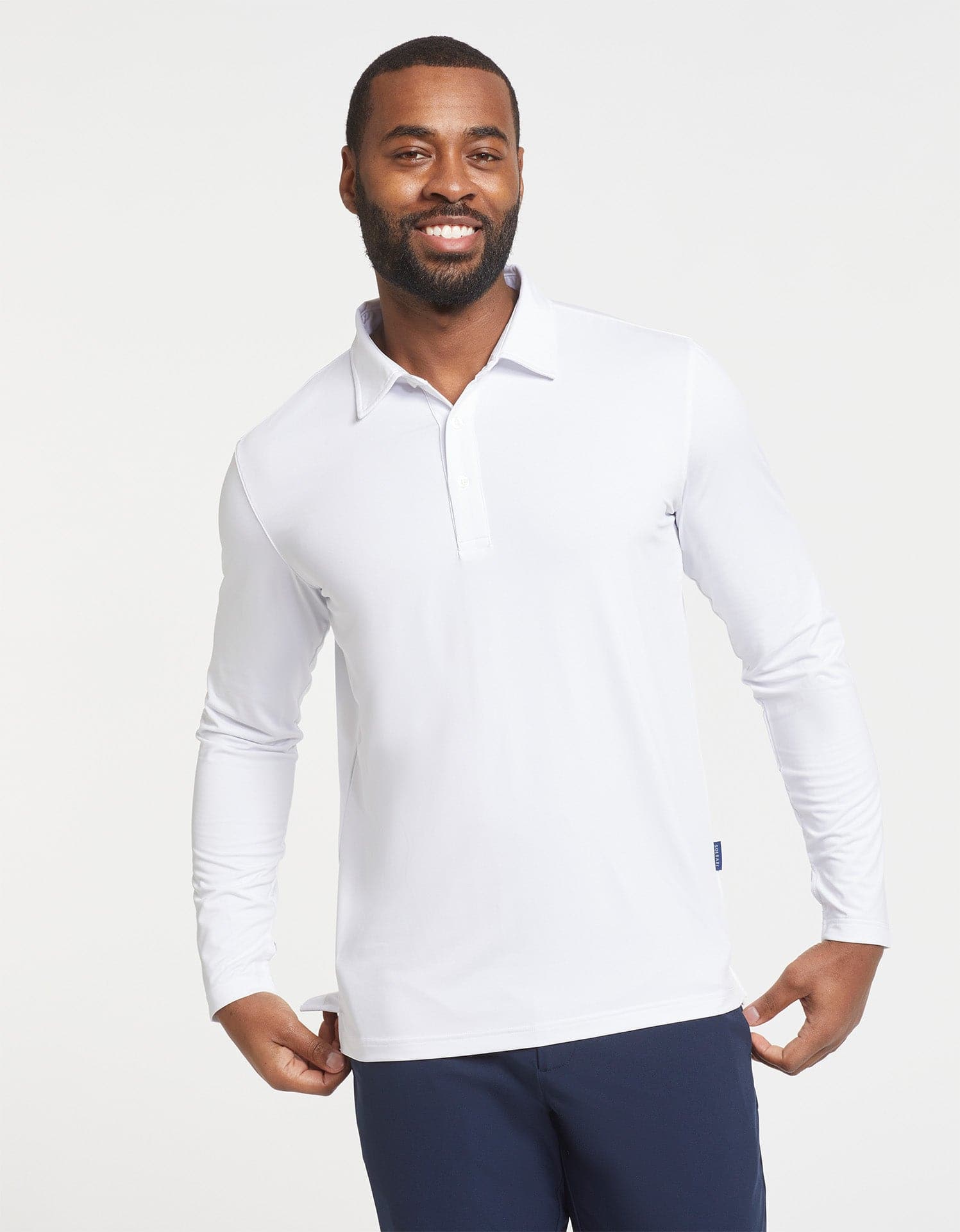Sun Protective UPF 50+ Long Sleeve Polo Shirt For Men Solbari