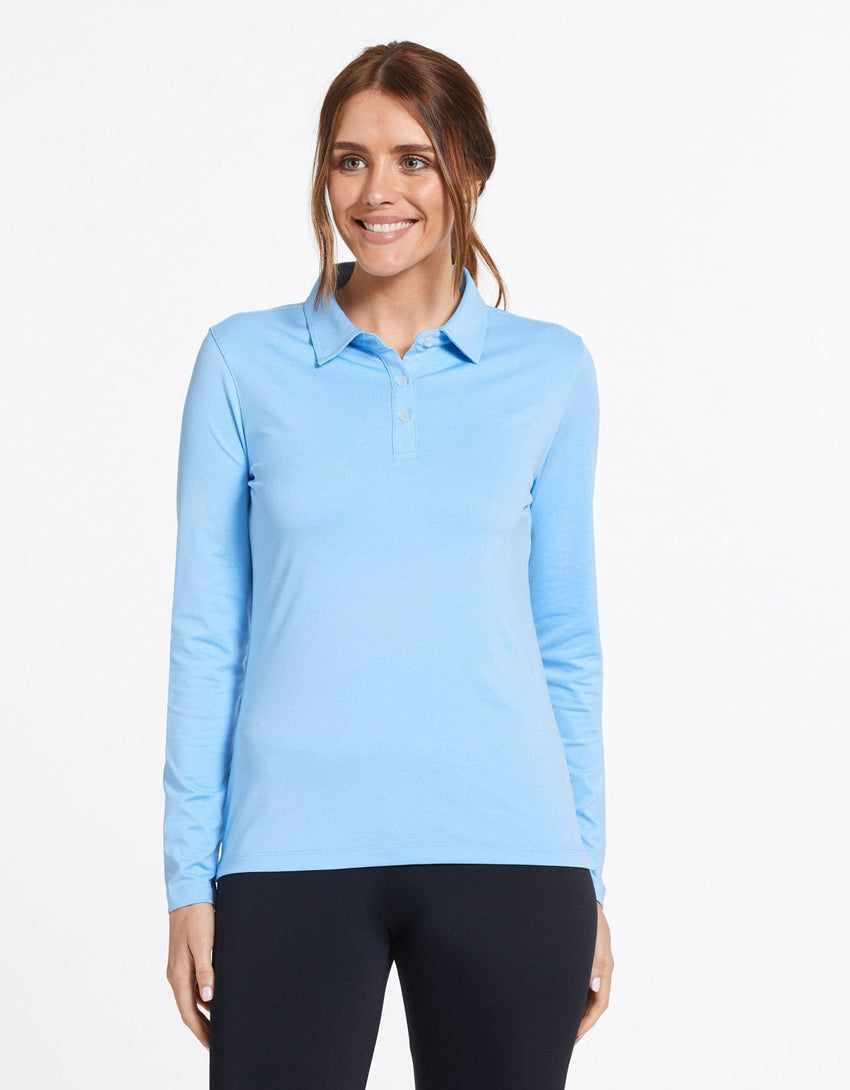 Sun Protective UPF50+ Long Sleeve Polo Shirt For Women - Active Collection