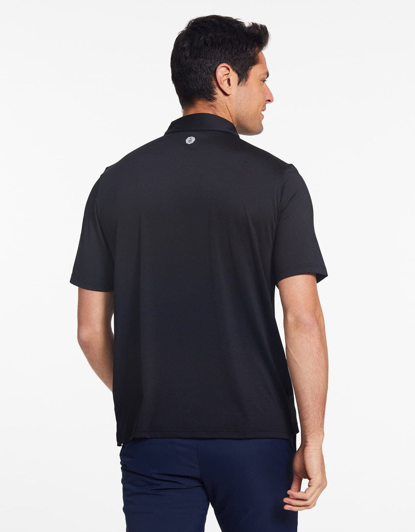 UPF 50+ Sun Protective Short Sleeve Polo Shirt For Men | Solbari