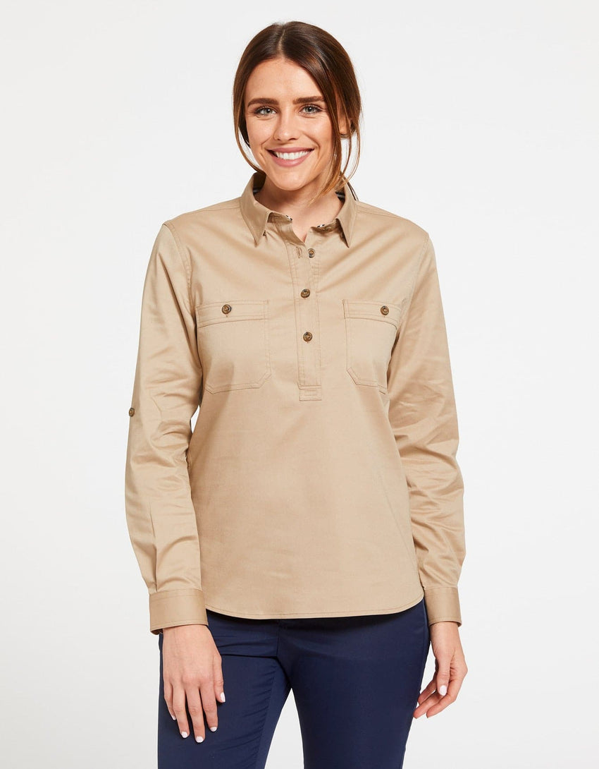 Outback Half Placket Shirt | UPF50+ Technicool Sun Protection for Women