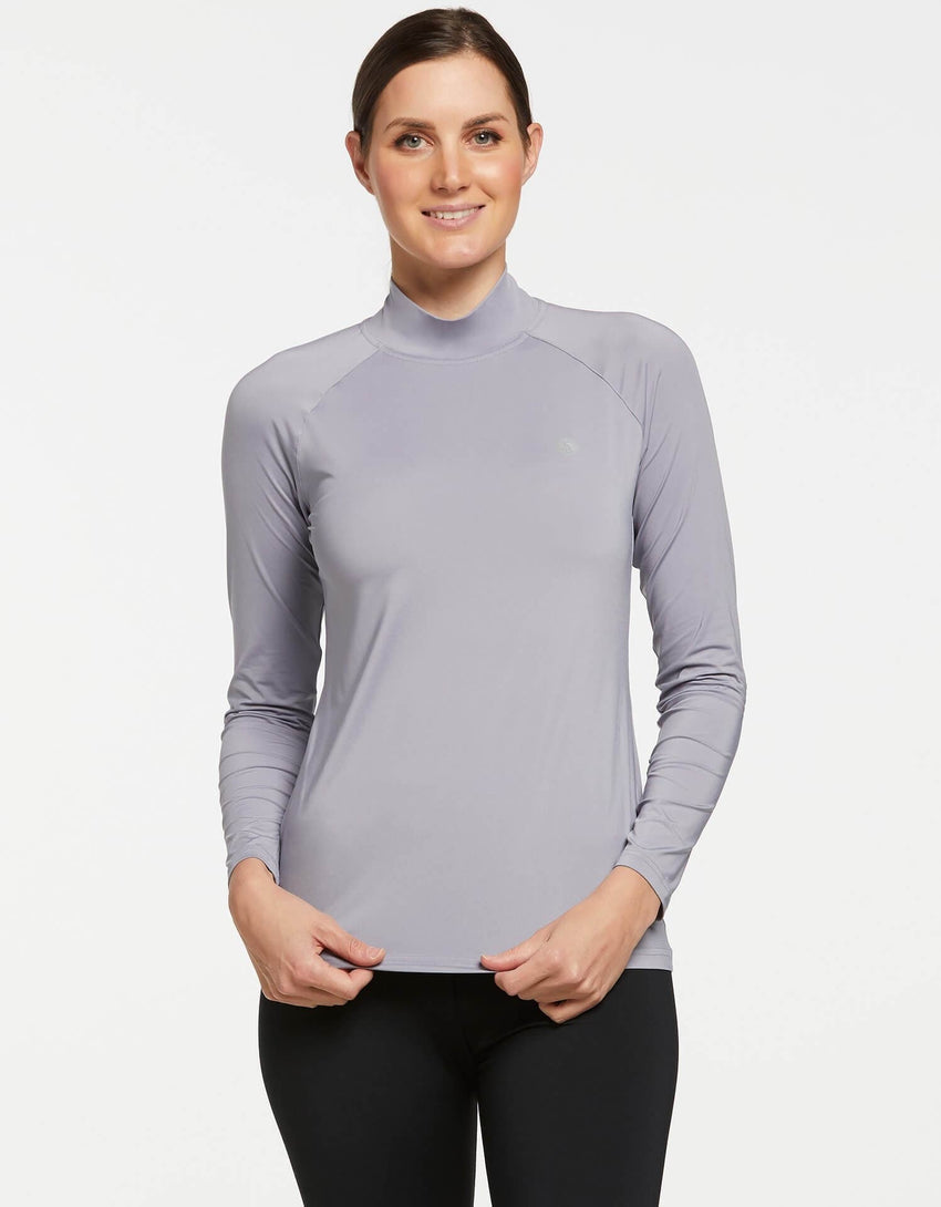 UPF 50+ Sun Protective Turtleneck Base Layer For Women Solbari Australia
